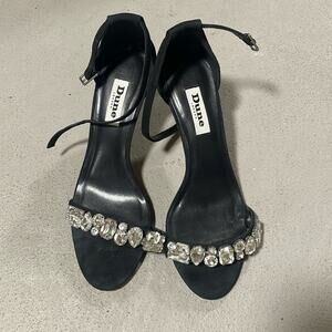 Dune London Jeweled Strappy Heels Size 7